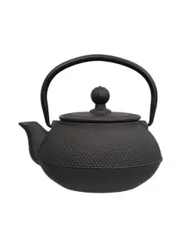 Théière fonte 600ml marron picot