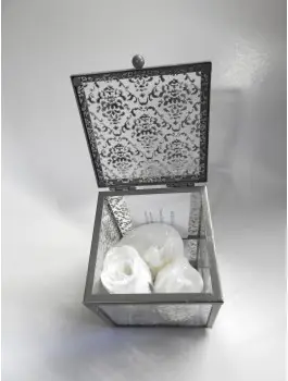 Boite verre élégante avec savons
