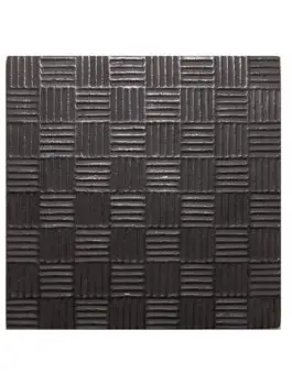 Repose Théière Fonte carré noir 14x14