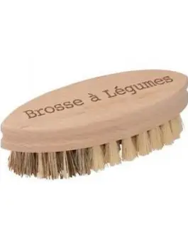 Brosse à légumes, bois et fibres naturelles