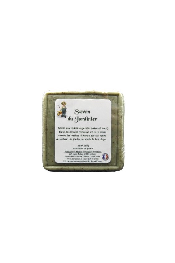 Savon du jardinier 265g contre les taches d'herbe