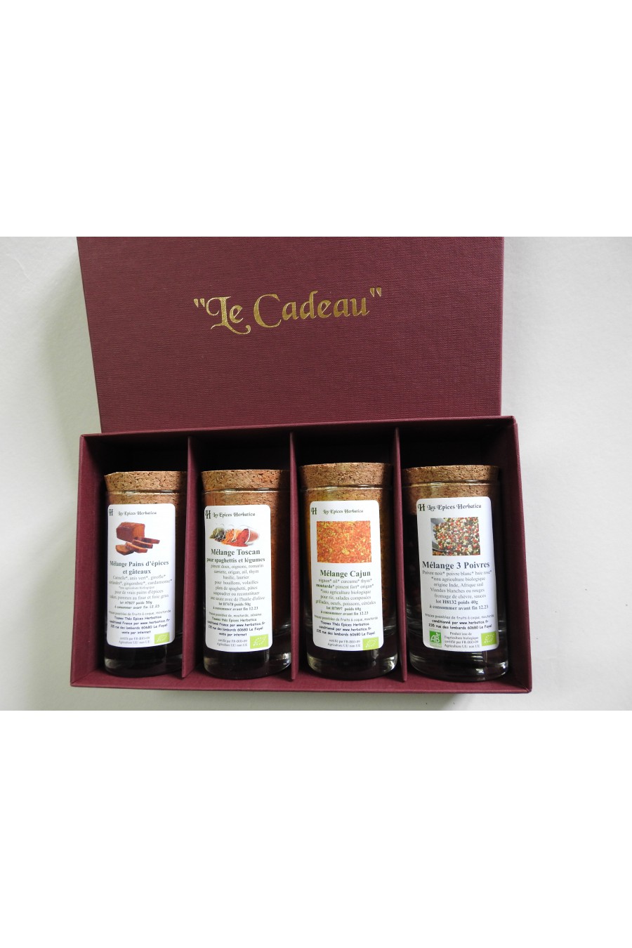 1 Coffret vert LE CADEAU Thés et Tisanes Noël Bio - Herbatica