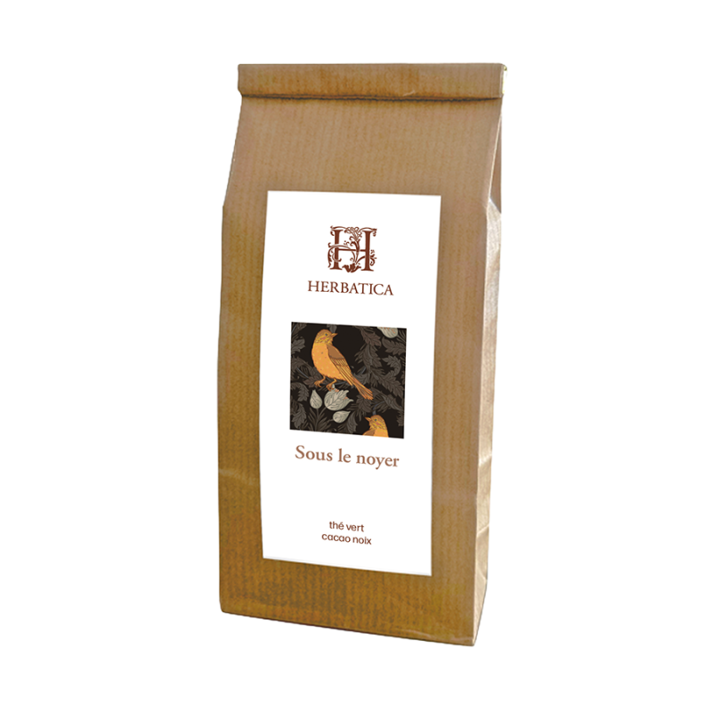 Sous le noyer - Thé vert cacao noix | Herbatica