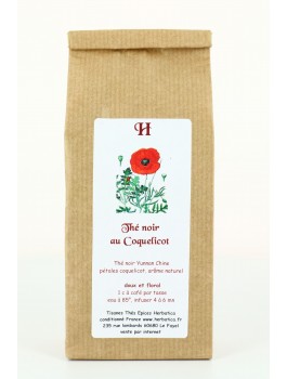 Thé noir Coquelicot 80g sachet