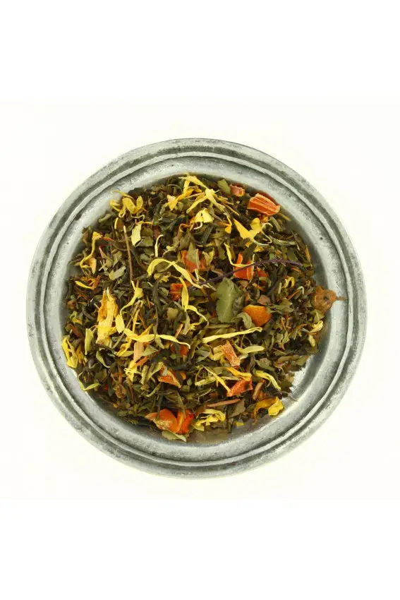 Thé vert orange mirabelle 80g sachet