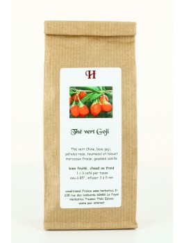 Thé vert au Goji sachet 80g