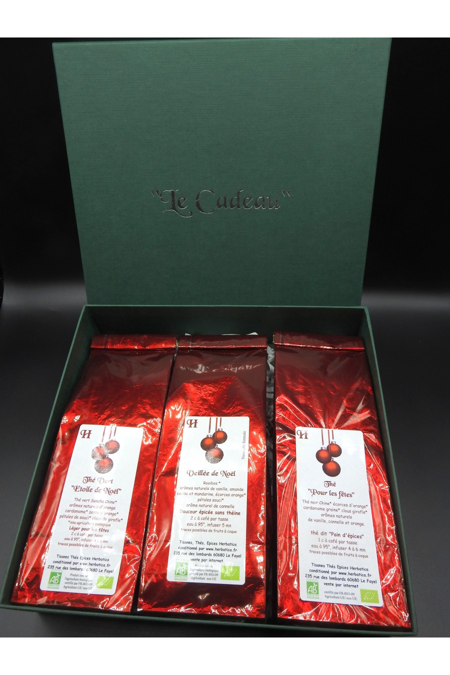 Coffret Thé Cadeau de Noel Bio